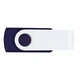 Флешка пластиковая на 64 Гб Twist White Color USB 2.0, темно-синяя / белая - фото № 3