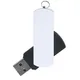 Флешка пластиковая на 8 Гб Elegance Color USB 2.0, черная / белая - фото № 1