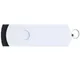 Флешка пластиковая на 8 Гб Elegance Color USB 2.0, черная / белая - фото № 3