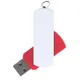 Флешка пластиковая на 8 Гб Elegance Color USB 2.0, красная / белая - фото № 1