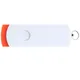 Флешка пластиковая на 8 Гб Elegance Color USB 2.0, оранжевая / белая - фото № 3