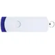 Флешка пластиковая на 8 Гб Elegance Color USB 2.0, синяя / белая - фото № 3