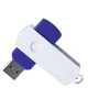 Флешка пластиковая на 8 Гб Elegance Color USB 2.0, синяя / белая - фото № 2