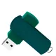Флешка пластиковая на 8 Гб Elegance Color USB 2.0, зеленая - фото № 4