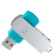 Флешка пластиковая на 8 Гб Elegance USB 2.0, бирюзовая - фото № 2