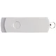 Флешка пластиковая на 8 Гб Elegance USB 2.0, серебристая - фото № 3