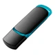 Флешка пластиковая на 8 Гб Ozon, USB 2.0, черная / бирюзовая - фото № 1