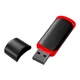 Флешка пластиковая на 8 Гб Ozon, USB 2.0, черная / красная - фото № 2