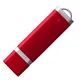 Флешка пластиковая на 8 Гб Profi USB 2.0, красная - фото № 1