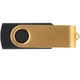 Флешка пластиковая на 8 Гб Twist Color Mix USB 2.0, черная / золотистая - фото № 3