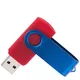 Флешка пластиковая на 8 Гб Twist Color Mix USB 2.0, красная / синяя - фото № 2