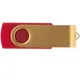 Флешка пластиковая на 8 Гб Twist Color Mix USB 2.0, красная / золотистая - фото № 3