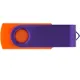 Флешка пластиковая на 8 Гб Twist Color Mix USB 2.0, оранжевая / фиолетовая - фото № 3