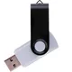 Флешка пластиковая на 8 Гб Twist Color Mix USB 2.0, серебристая / черная - фото № 1