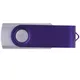 Флешка пластиковая на 8 Гб Twist Color Mix USB 2.0, серебристая / фиолетовая - фото № 3