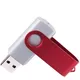 Флешка пластиковая на 8 Гб Twist Color Mix USB 2.0, серебристая / красная - фото № 2