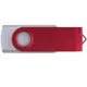 Флешка пластиковая на 8 Гб Twist Color Mix USB 2.0, серебристая / красная - фото № 3