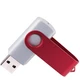 Флешка пластиковая на 8 Гб Twist Color Mix USB 2.0, серебристая / красная - фото № 2