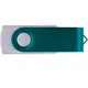 Флешка пластиковая на 8 Гб Twist Color Mix USB 2.0, серебристая / зеленая - фото № 3