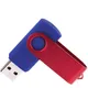 Флешка пластиковая на 8 Гб Twist Color Mix USB 2.0, синяя / красная - фото № 2