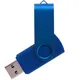Флешка пластиковая на 8 Гб Twist Color USB 2.0, синяя - фото № 1