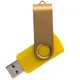 Флешка пластиковая на 8 Гб Twist Color USB 2.0, желтая - фото № 1