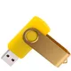 Флешка пластиковая на 8 Гб Twist Color USB 2.0, желтая - фото № 2