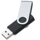 Флешка пластиковая на 8 Гб Twist Mix USB 2.0, белая / черная - фото № 2