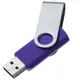Флешка пластиковая на 8 Гб Twist Mix USB 2.0, белая / фиолетовая - фото № 2