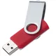 Флешка пластиковая на 8 Гб Twist Mix USB 2.0, белая / красная - фото № 2