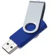 Флешка пластиковая на 8 Гб Twist Mix USB 2.0, белая / синяя - фото № 3