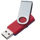 Флешка пластиковая на 8 Гб Twist Mix USB 2.0, красная / синяя - фото № 2