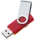 Флешка пластиковая на 8 Гб Twist Mix USB 2.0, красная / желтая - фото № 3