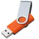 Флешка пластиковая на 8 Гб Twist Mix USB 2.0, оранжевая / зеленая - фото № 2
