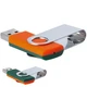 Флешка пластиковая на 8 Гб Twist Mix USB 2.0, оранжевая / зеленая - фото № 1