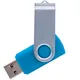Флешка пластиковая на 8 Гб Twist USB 2.0, голубая - фото № 1
