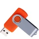 Флешка пластиковая на 8 Гб Twist USB 2.0, оранжевая - фото № 2