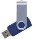 Флешка пластиковая на 8 Гб Twist USB 2.0, темно-синяя - фото № 1