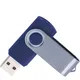Флешка пластиковая на 8 Гб Twist USB 2.0, темно-синяя - фото № 2