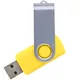 Флешка пластиковая на 8 Гб Twist USB 2.0, желтая - фото № 1