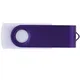 Флешка пластиковая на 8 Гб Twist White Color USB 2.0, белая / фиолетовая - фото № 3
