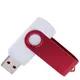 Флешка пластиковая на 8 Гб Twist White Color USB 2.0, белая / красная - фото № 2