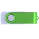 Флешка пластиковая на 8 Гб Twist White Color USB 2.0, белая / салатовая - фото № 2