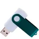 Флешка пластиковая на 8 Гб Twist White Color USB 2.0, белая / зеленая - фото № 2