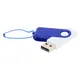 Флешка пластиковая с металлической скобой 16 Гб Designer To Go USB 2.0, белая / синяя - фото № 1