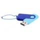 Флешка пластиковая с металлической скобой 16 Гб Designer To Go USB 2.0, голубая / синяя - фото № 1