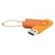Флешка пластиковая с металлической скобой 16 Гб Designer To Go USB 2.0, оранжевая - фото № 1