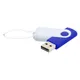 Флешка пластиковая с металлической скобой 16 Гб Designer To Go USB 2.0, синяя / белая - фото № 1