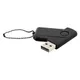 Флешка пластиковая с металлической скобой 32 Гб Designer To Go USB 2.0, черная - фото № 1