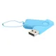 Флешка пластиковая с металлической скобой 32 Гб Designer To Go USB 2.0, голубая - фото № 1